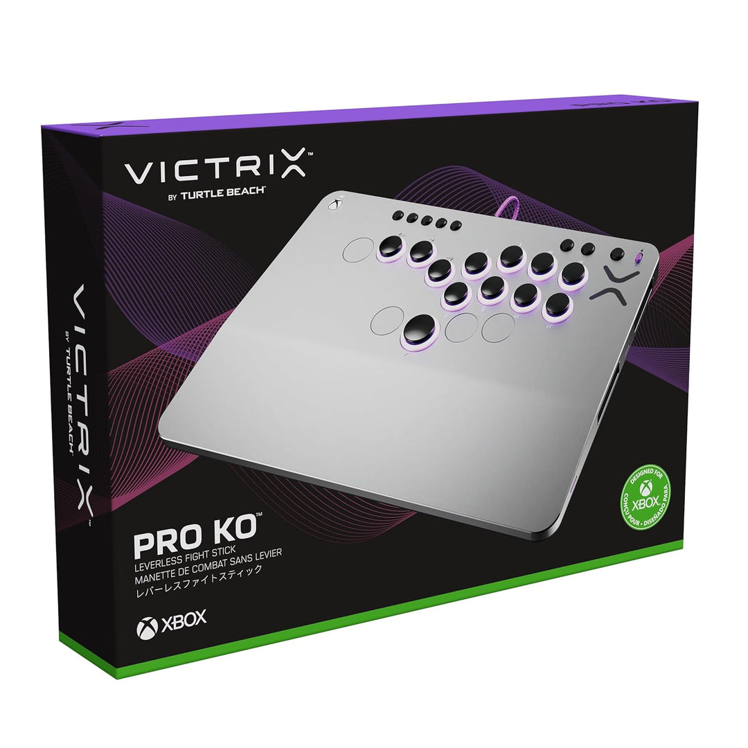 Turtle Beach Victrix Pro KO Leverless All Button Fight Stick, Officially Licensed for Xbox Series X|