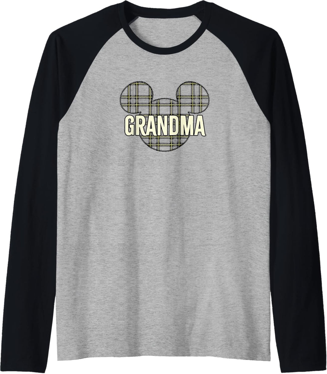 Disney Mickey And Friends Weihnachten Plaid Grandma Raglan