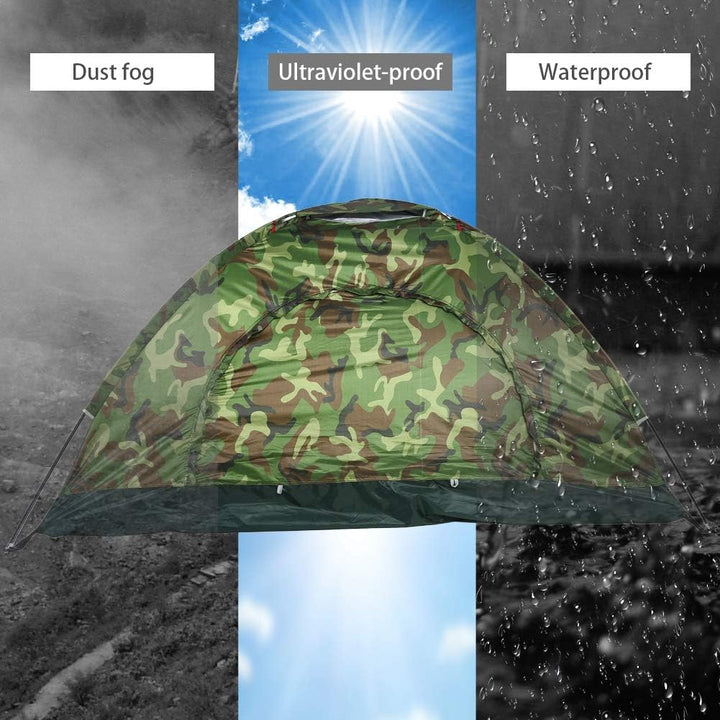 Acogedor Pop Up Strandzelt, mit Einer verschliessbaren Tür für 2-3 Personen, Outdoor-Tarnung UV-Schu
