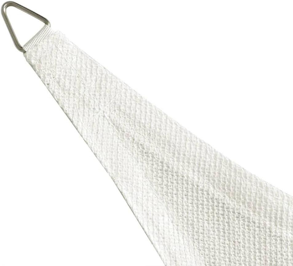 vidaXL Sonnensegel HDPE Quadratisch 3,6x3,6m Weiss Sonnenschutz Beschattung