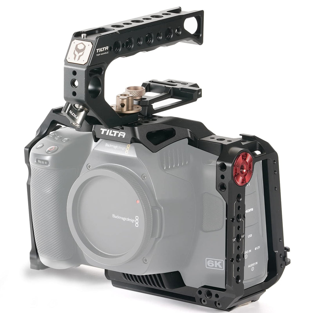 Tilta Basic Kit kompatibel mit BMPCC 6K Pro Full Camera Cage Abnehmbares Design Leicht Kompakt Langl