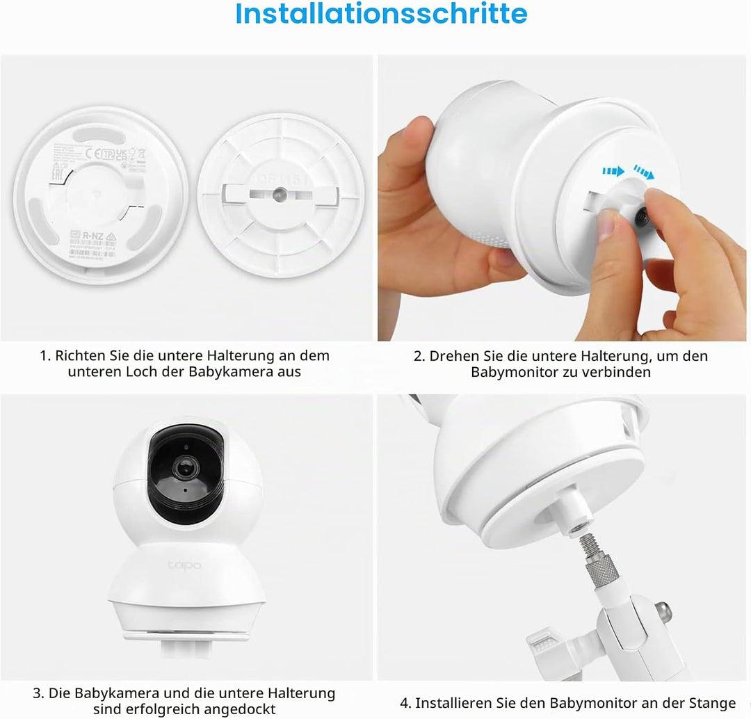 HOLACA Wandhalterung Kompatibel mit TP-Link Tapo C200 / C210 / C220 / C201 / C202 / C211 / C212 / C2