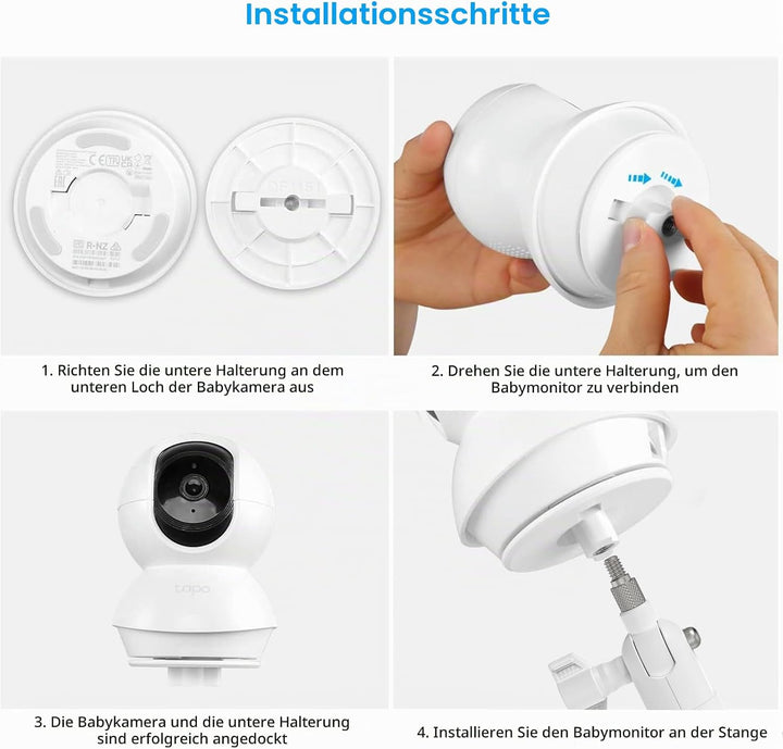 HOLACA Wandhalterung Kompatibel mit TP-Link Tapo C200 / C210 / C220 / C201 / C202 / C211 / C212 / C2