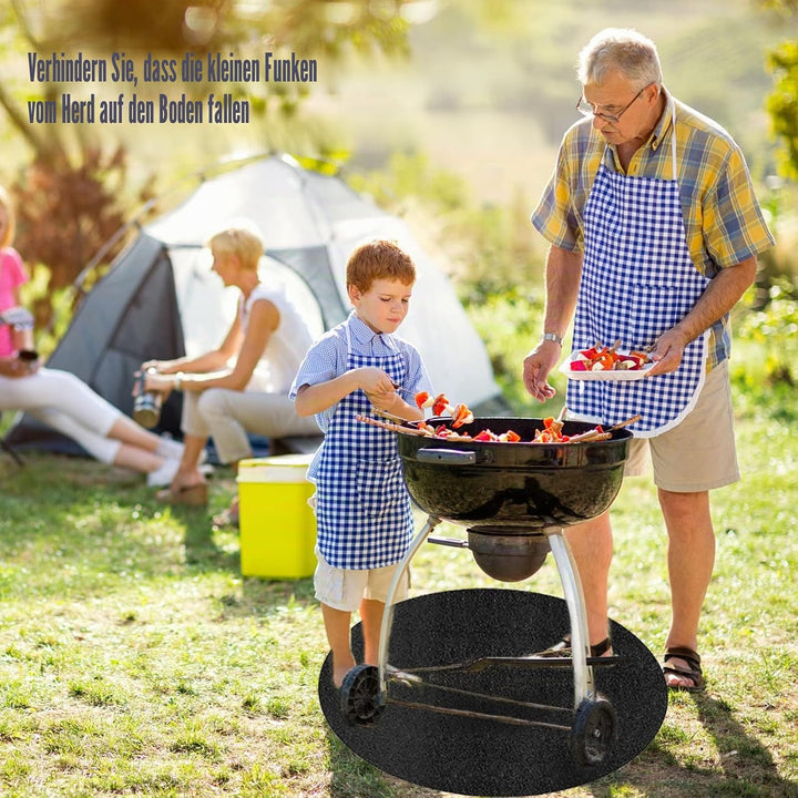 Feuerschale Matte Feuerstelle Matte, 24 Zoll Unter Grill Feuerfeste Unterlage, Hitzebeständige Schut