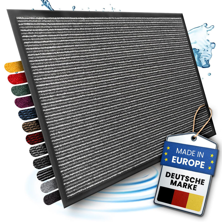 Bodenständig® Saubere Schuhe Dank saugstarkem Stoff (robust) perfekte Grösse Schwarz in 60x90cm - Fu