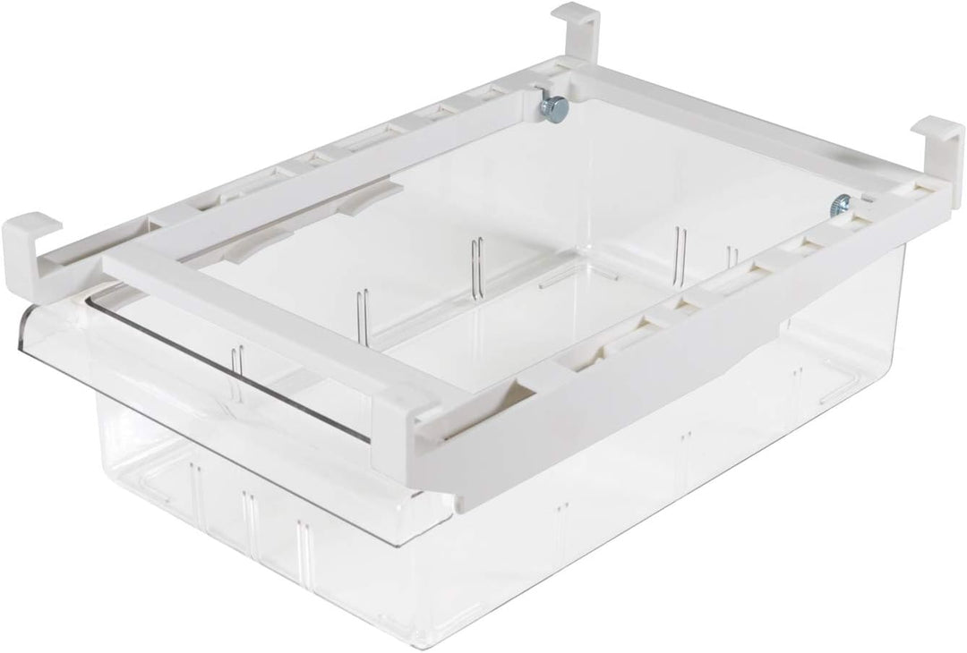 YekouMax Fridge Organizers - Includes 1 Drawers and 2 Dividers, Stackable Storage Box, Kitchen Organ