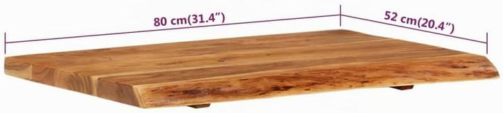 vidaXL Akazienholz Massiv Waschtischplatte Badezimmer Waschtisch Waschtischkonsole Platte Holzplatte