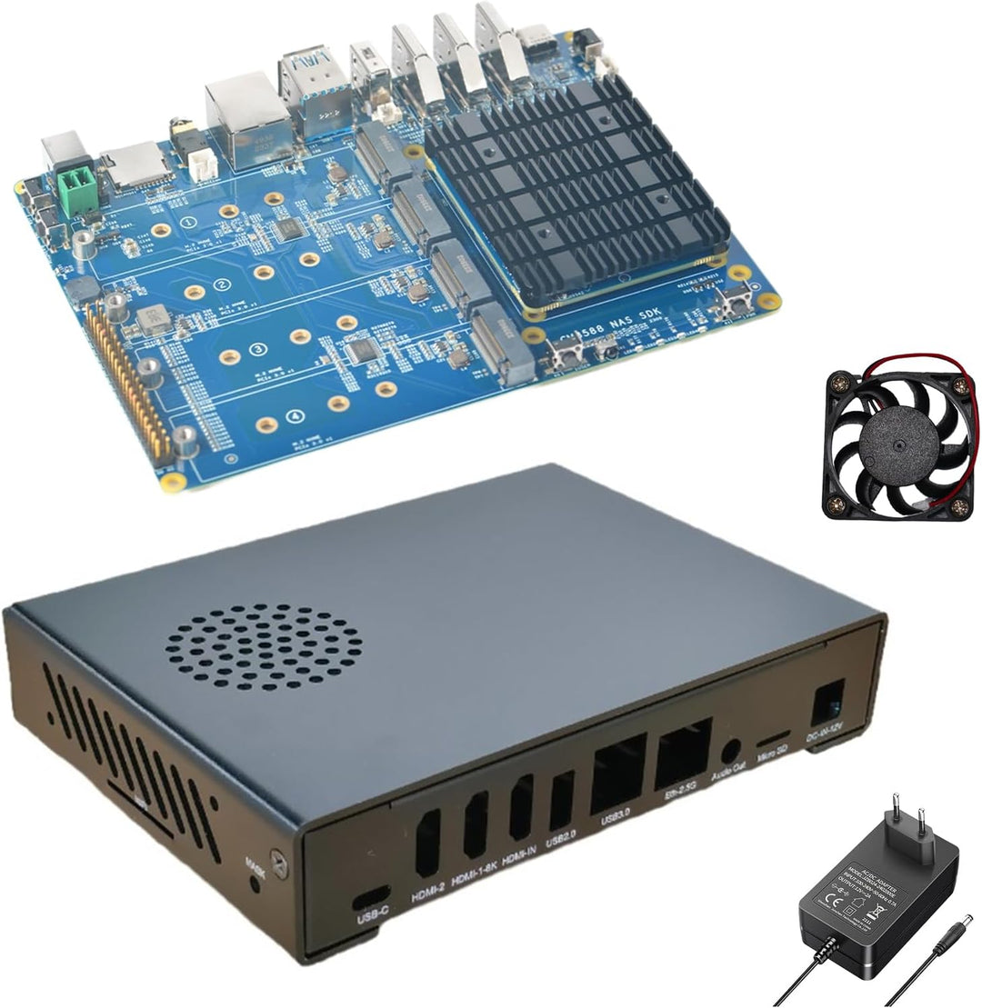 youyeetoo CM3588 Mini NAS Platform, up to 8K Video, RK3588,OpenMediaVault fit,16GB/8GB LPDDR4X, 4 x