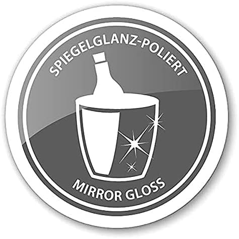 EDZARD Sektkühler Capri (Ø 43 cm, gross) aus Edelstahl - Flaschenkühler, Champagner Kühler - Getränk