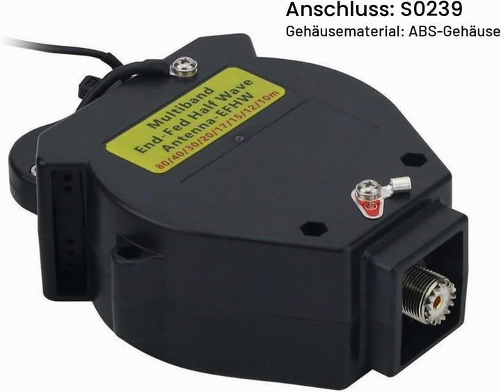 JYR8010-400W End Fed Half Wave Antenne, 400W Kurzwellenradioantenne für Amateurradio, 8 Bänder 10m 1