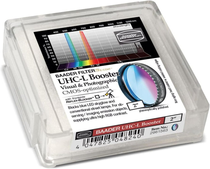 Baader Planetarium 2458276 planoptisch poliert UHC-S/L-Booster Filter (2 Zoll), 2 Zoll