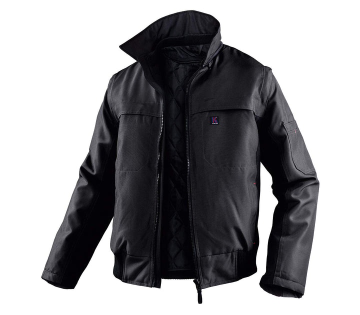 KÜBLER WEATHER 3-in-1 Pilotenjacke (mit Steppweste) schwarz, Grösse 4XL, Unisex-3-in-1 Pilotenjacke