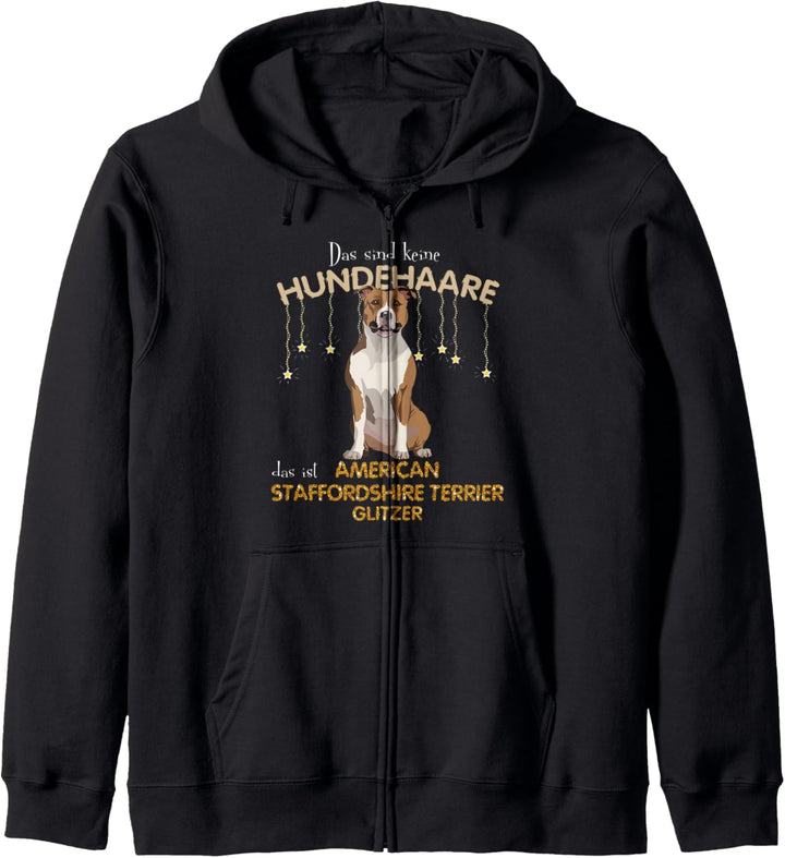 Das sind keine Hundehaare das ist American Staffor Kapuzenjacke