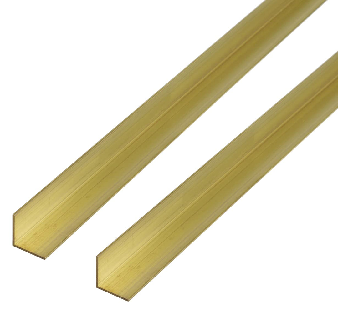 Alberts 497668 Winkelprofil | Messing | 1000 x 20 x 20 mm | 2er Set