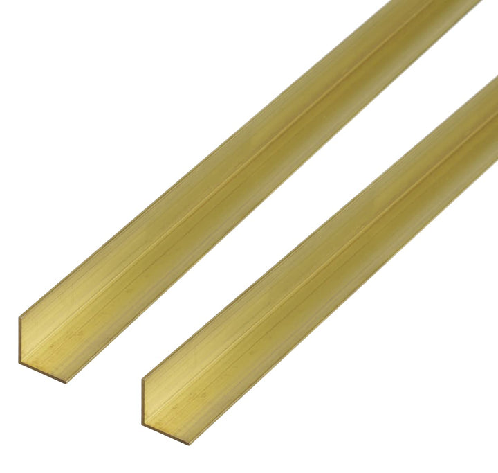 Alberts 497668 Winkelprofil | Messing | 1000 x 20 x 20 mm | 2er Set