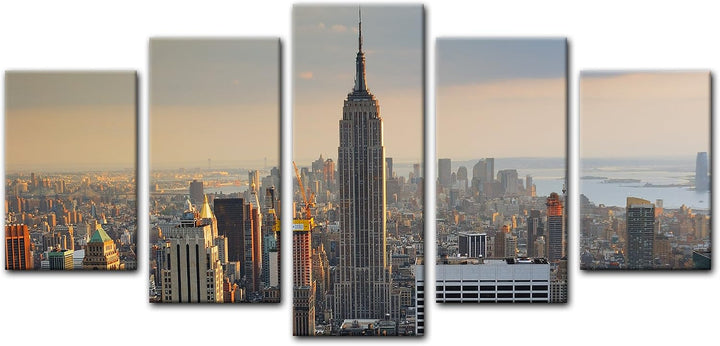 Bilderdepot24 Bild auf Leinwand | New York City II in 50x70 cm als Wandbild | Wand-deko Dekoration W