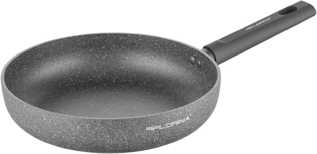 Florina - Bratpfanne aus Aluminium LAVA STONE | 28 cm Durchmesser | Tiefe Pfanne Induktion | Antihaf