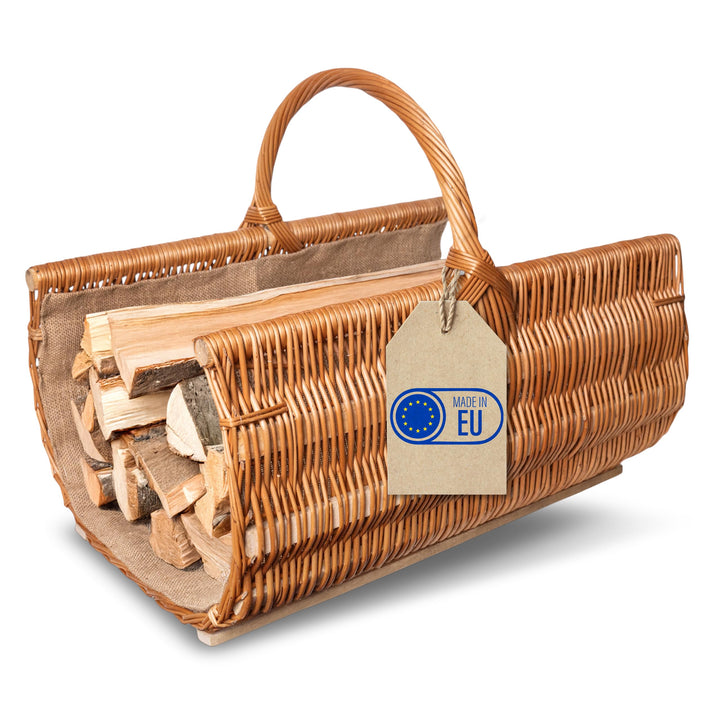 Creative Home Gross Kaminkorb Holzkorb Kaminholzkorb | 60 x 45 x 50 cm (+/-2cm) | Aufbewahrung Oval