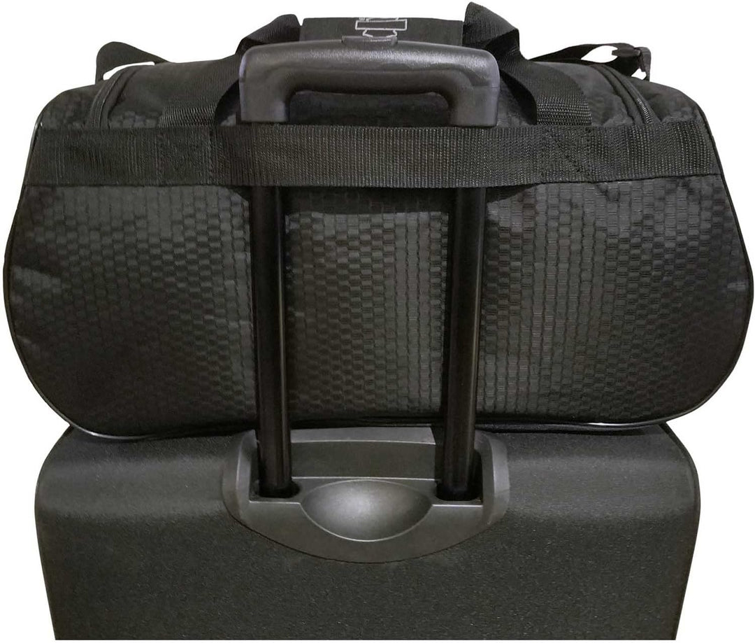 Harley-Davidson Rust Orange #1 Logo Sports Duffel Bag w/ Shoulder Strap - Black