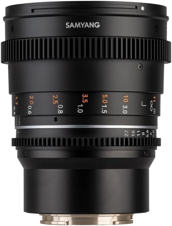 Samyang Normal Cine- und Video Objektiv MF 50mm T1,5 VDSLR MK2 – lichtstark T1,5 kompatibel mit Sony