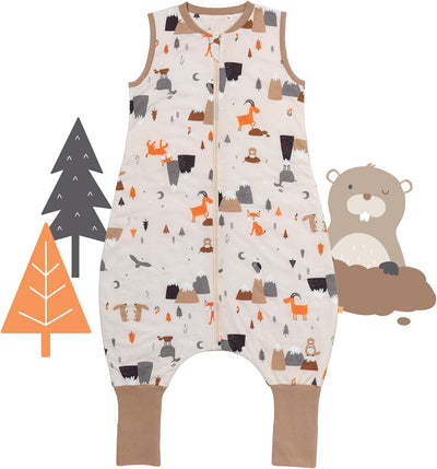 schlummersack Baby Schlafsack mit Füssen Sommer 1 Tog dünn | Schlafsack mit Beinen und verlängerten