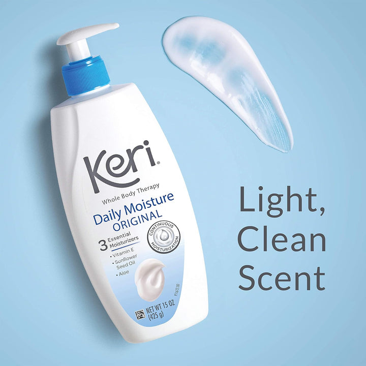 Keri Original Body Lotion für trockene Haut - 15 ounce / 445ml 443.6 ml (1er Pack), 443.6 ml (1er Pa