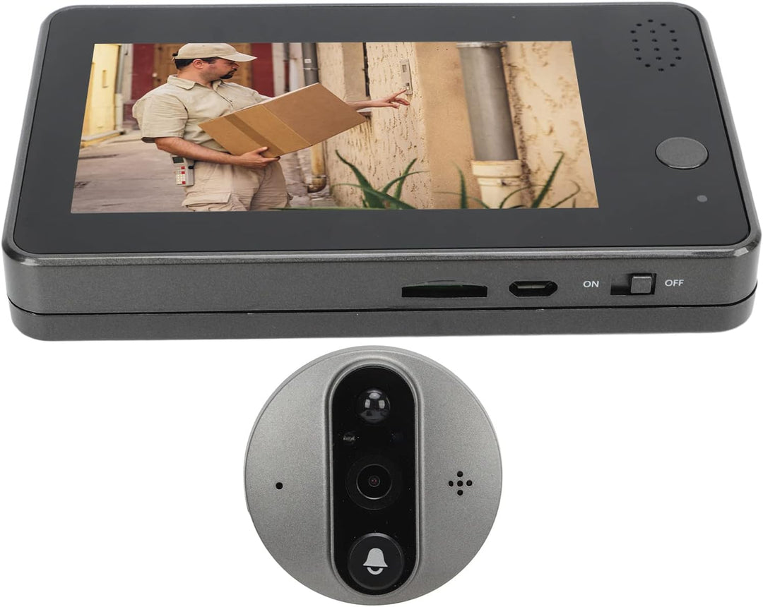 Fockety Gucklochkamera für Wohnungstür, 4,3-Zoll-IPS-Bildschirm 1080P 170 ° Weitwinkel-WLAN-Türspion