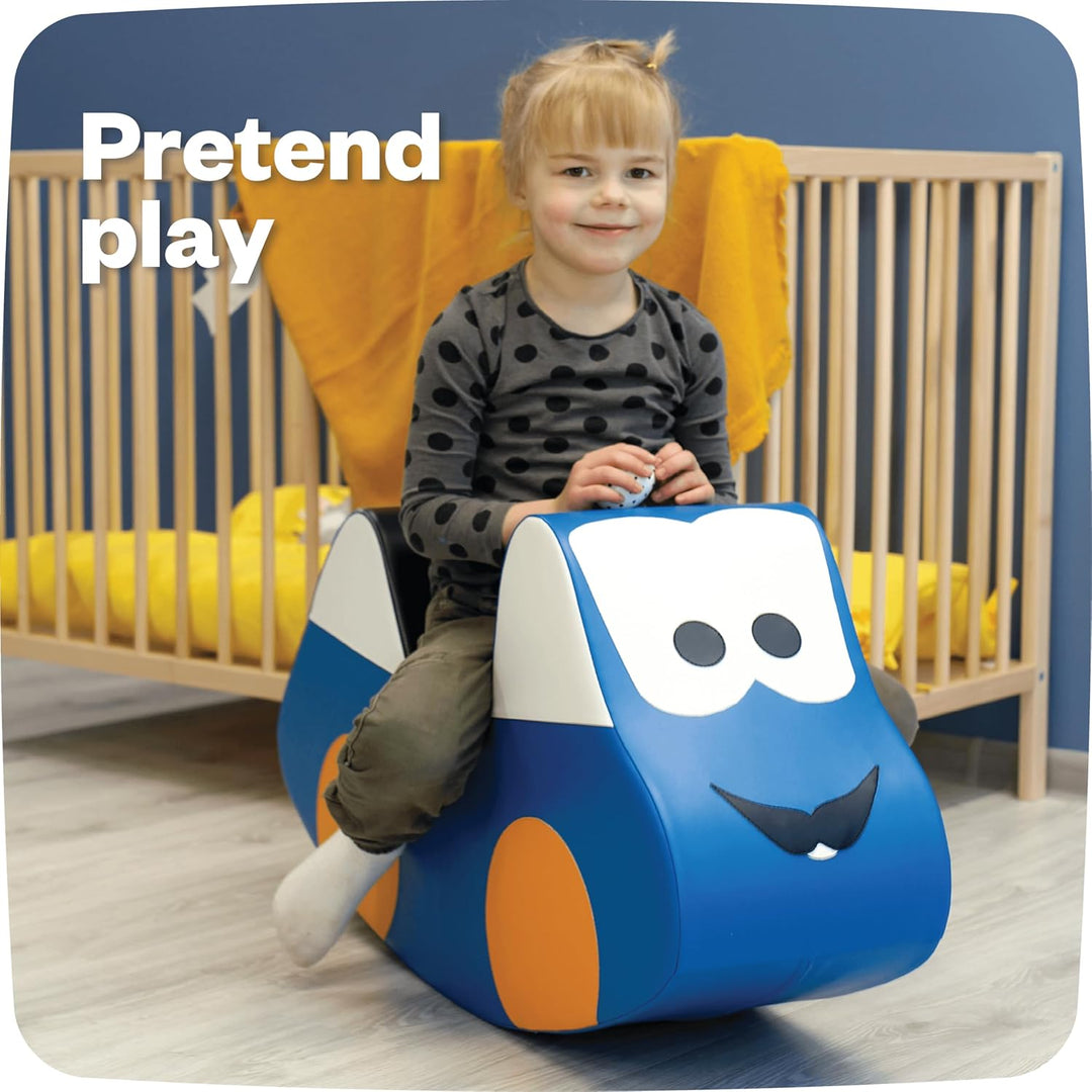 IGLU SOFT PLAY Schaukelpferd Kinder Schaukeltier Baby Schaukelspielzeug Spielzeug (Blau), Blau