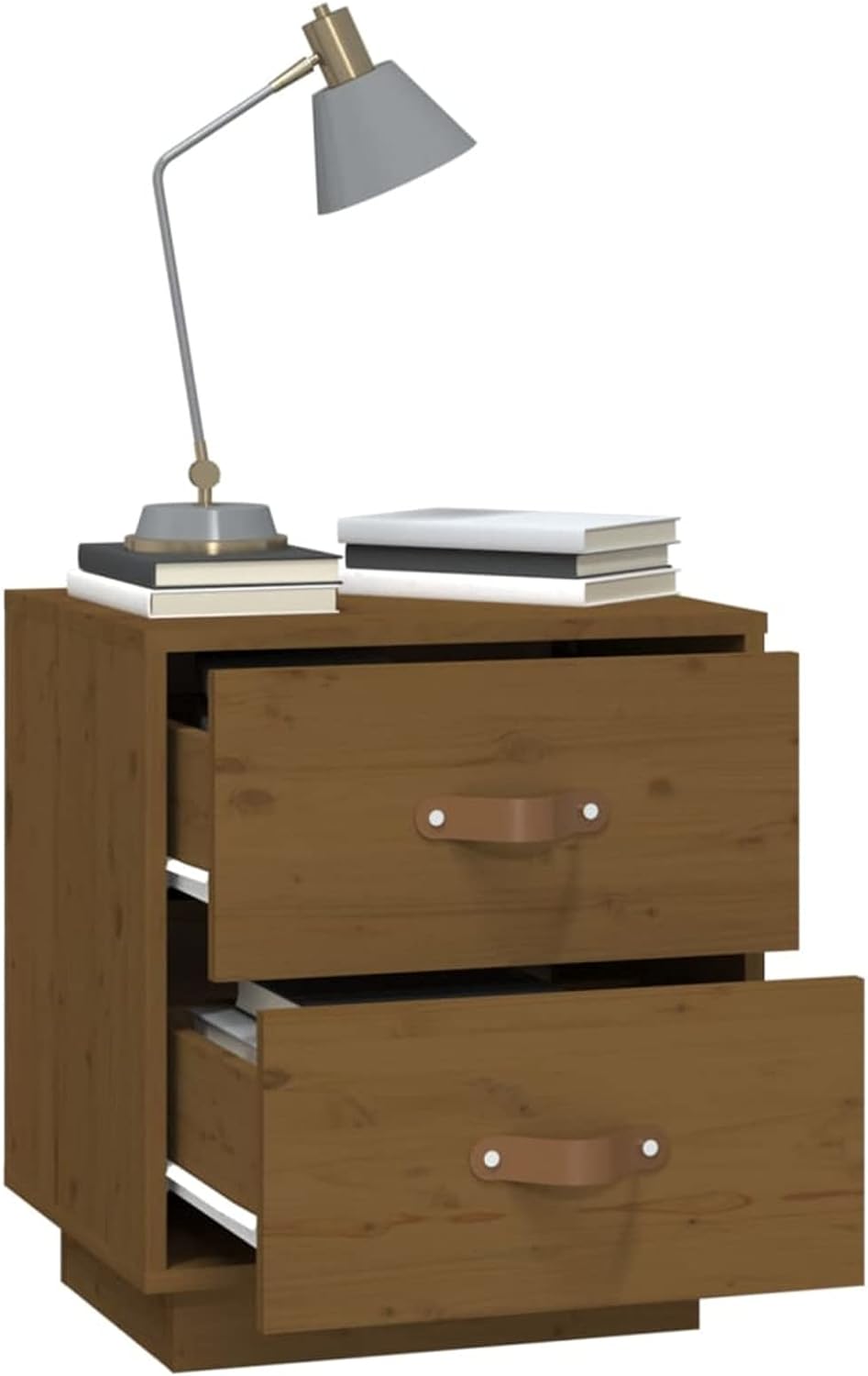 Tidyard Nachttisch mit Schubladen Nachtschrank Nachtkommode Nachtkonsole Nachtschränckchen Schlafzim