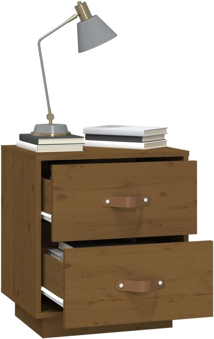 Tidyard Nachttisch mit Schubladen Nachtschrank Nachtkommode Nachtkonsole Nachtschränckchen Schlafzim