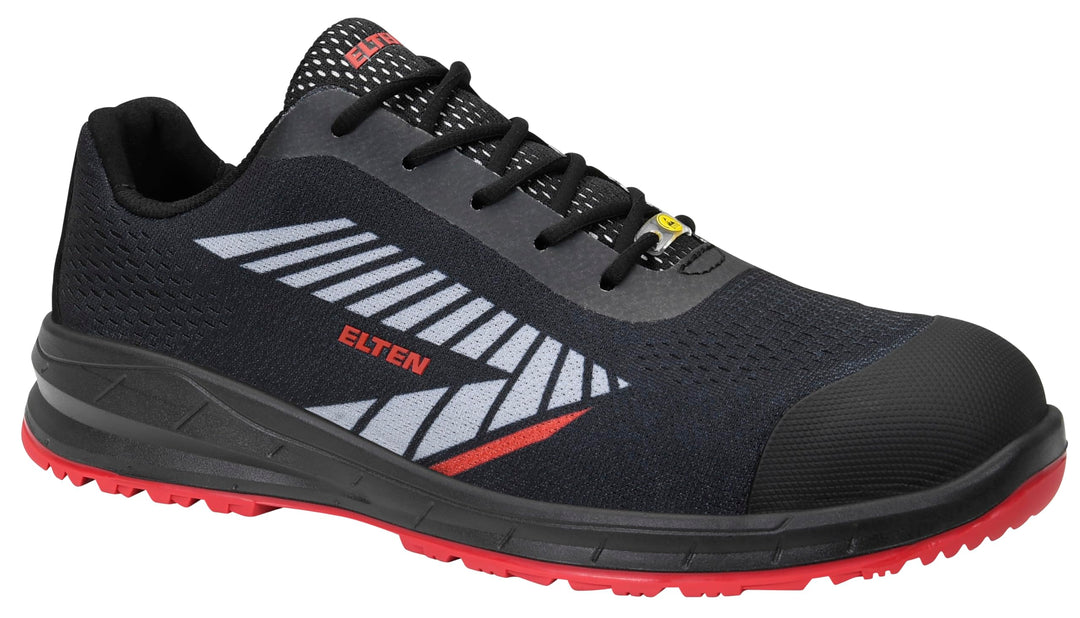 ELTEN Sicherheitsschuhe Larkin XXSports Black-Grey Low ESD S1P, Damen und Herren, Textil, Stahlkappe
