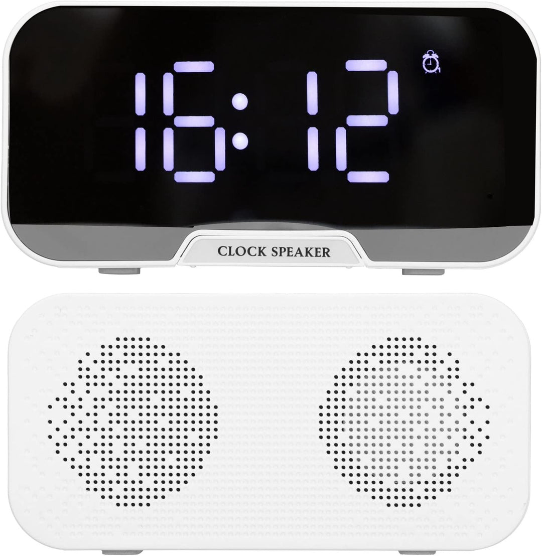 Elprico Radiowecker, D-88 Multifunktionaler Bluetooth-Wecker mit Lautsprecher, Lautsprecher mit Zwei