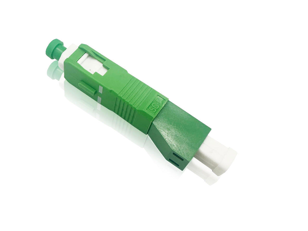Elfcam® - Glasfaser-Adapter, Singlemode Simplex LC/APC Buchse/Female auf SC/APC Male Stecker, 1 Stüc