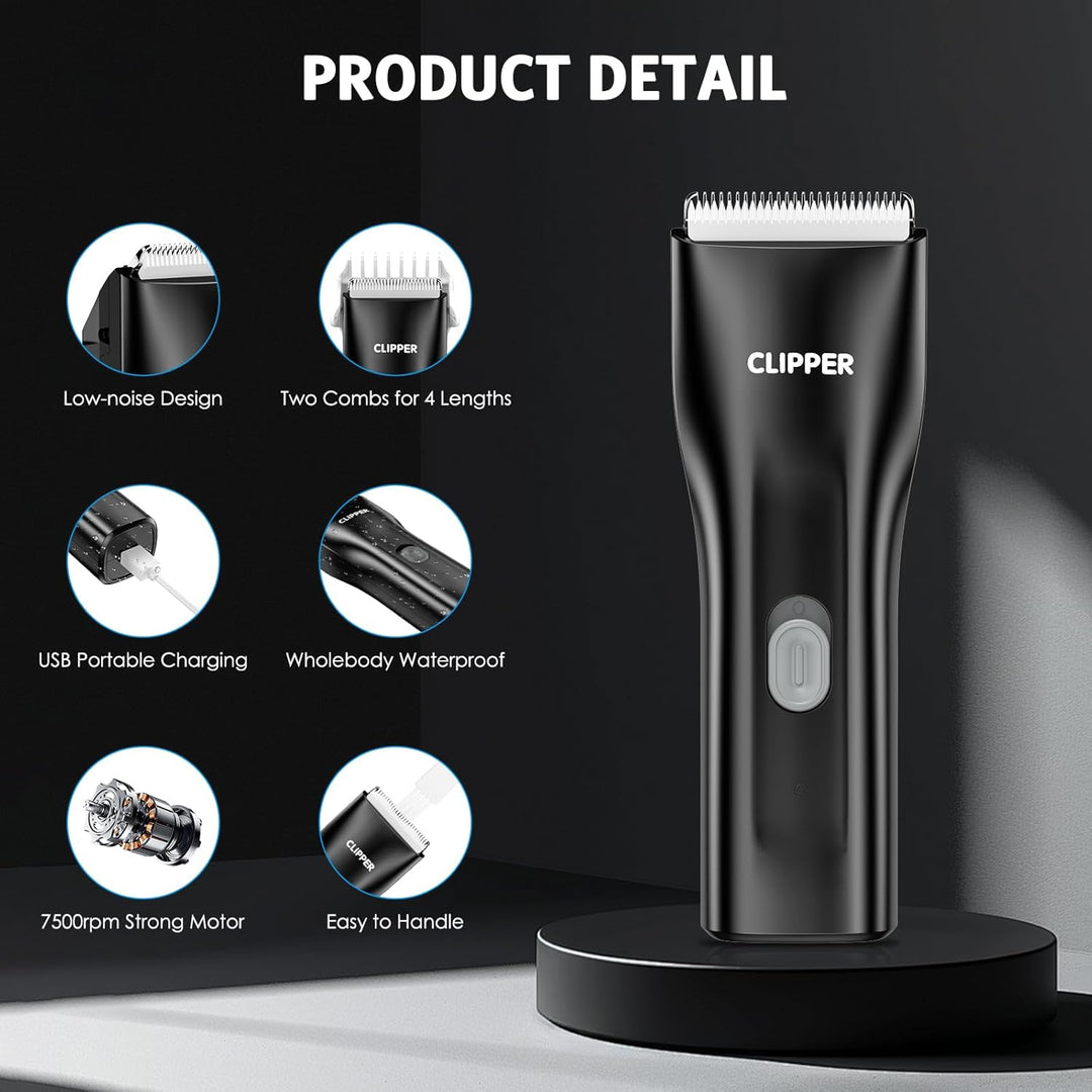 Brifit Leise Hundeschermaschine, IPX7 Wasserdichtes Schermaschine Hund Katze, Profi Hundeschermaschi