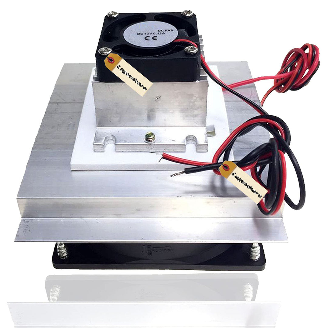 Lsgoodcare DIY Peltier Kühler Kit 12 Volt Halbleiter thermoelektrischer Kühler Peltier Kühlsystem TE