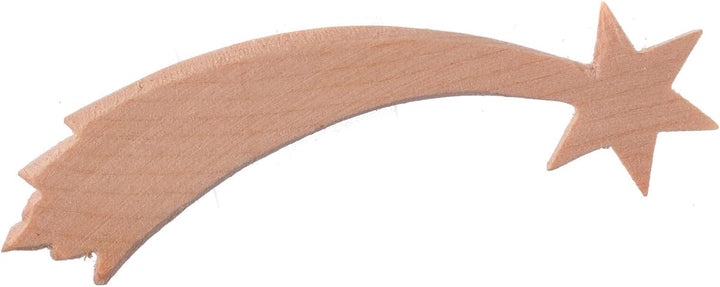 Kometenstern, für 10 cm Grödner Krippe, Linie Montano Cirmolo, aus Naturholz