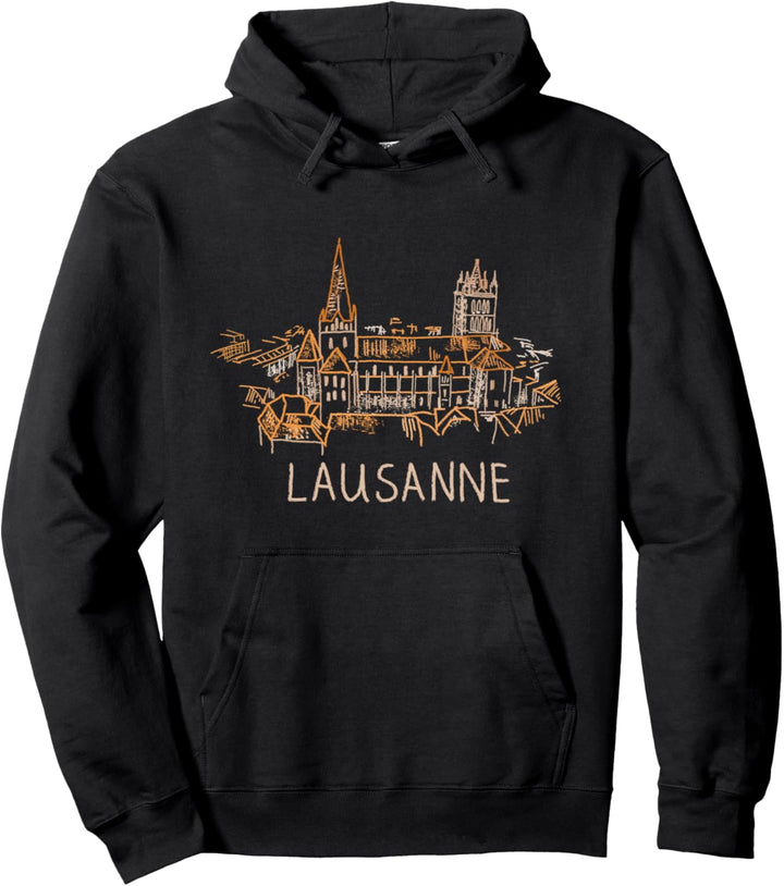Lausanne Schweiz Kunstgeschenk Männer Frauen Pullover Hoodie
