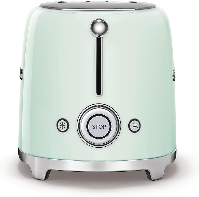 Smeg TSF01PGEU Toaster 2 Scheiben, pastellgrün, Pastellgrün