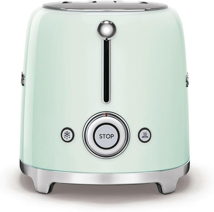 Smeg TSF01PGEU Toaster 2 Scheiben, pastellgrün, Pastellgrün
