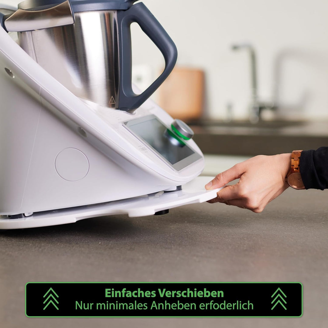 Gleitbrett für Thermomix TM6 & TM5 - Leicht Verschiebbares Brett für Thermomix TM6 / TM5 aus Premium