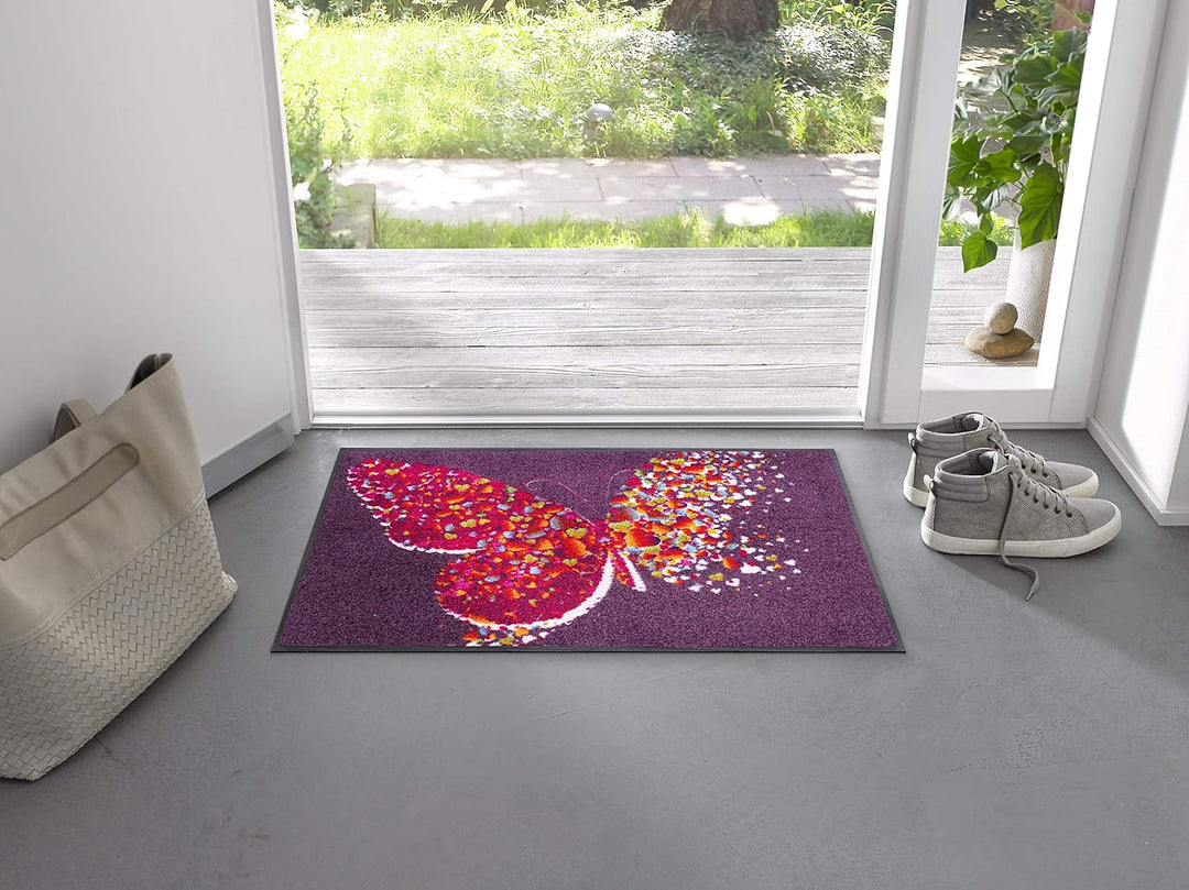 wash+dry Fussmatte, Papallona 50x75 cm, innen und aussen, waschbar