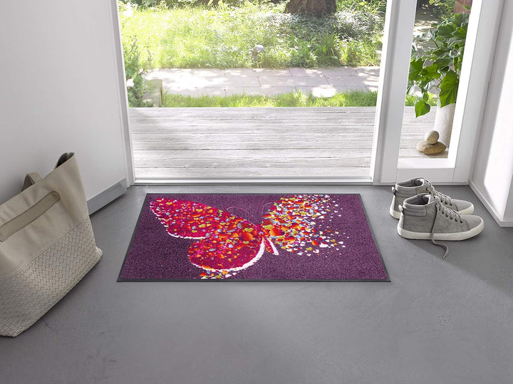 wash+dry Fussmatte, Papallona 50x75 cm, innen und aussen, waschbar