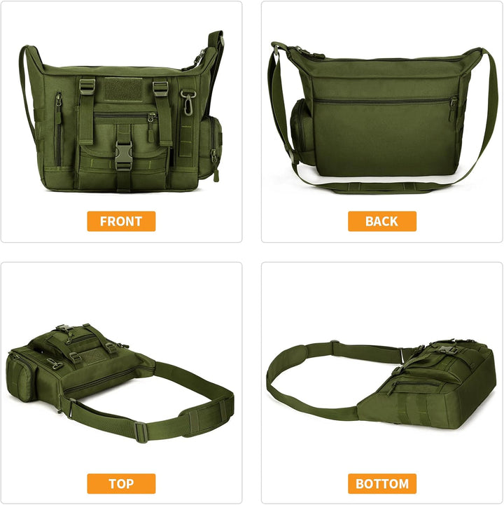 Huntvp Taktisch Schultertasche Militär Crossbody Bag Sling Tasche Wasserabweisend Umhängetasche Mess