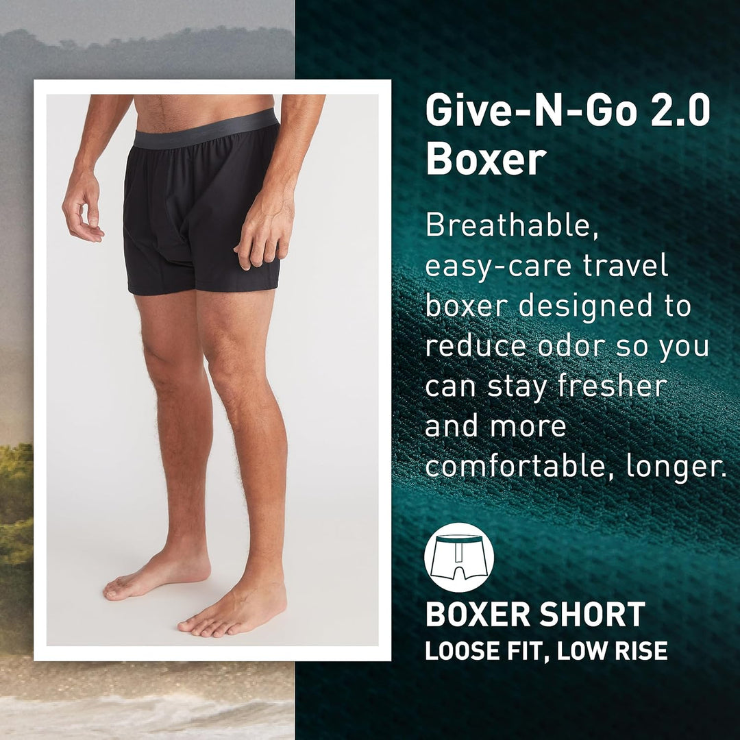 ExOfficio Herren Boxershorts L Schwarz, L Schwarz