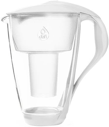 Glas-Wasserfilter Dafi Crystal Classic 2.0L inklusive 1 Filterkartusche - Weiss