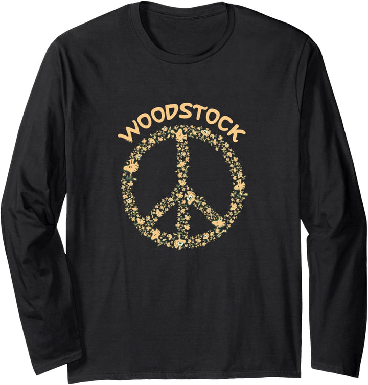 Peanuts - Woodstock Peace Sign Langarmshirt