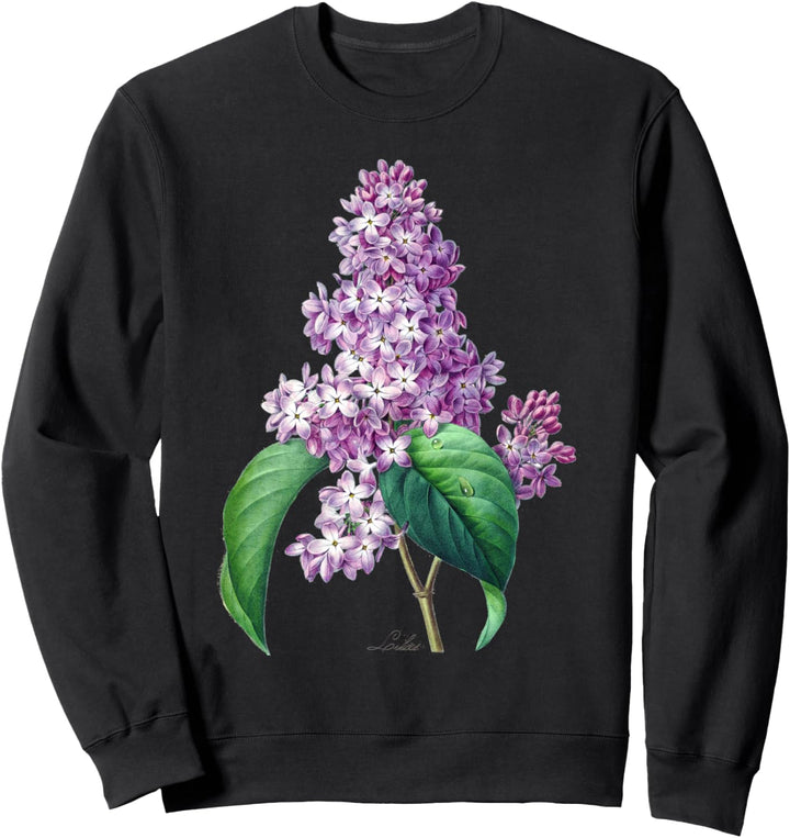 Vintage Lila Blume Botanische Kunst für Gärtner Sweatshirt