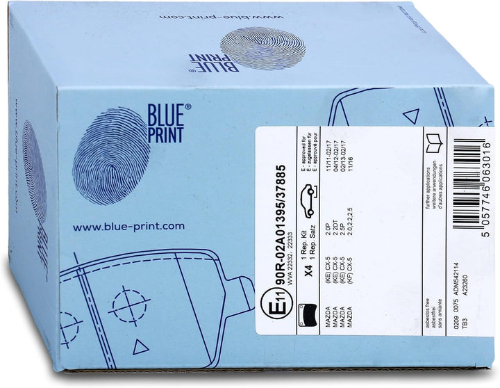 Blue Print ADM542114 Bremsbelagsatz , 1 Stück