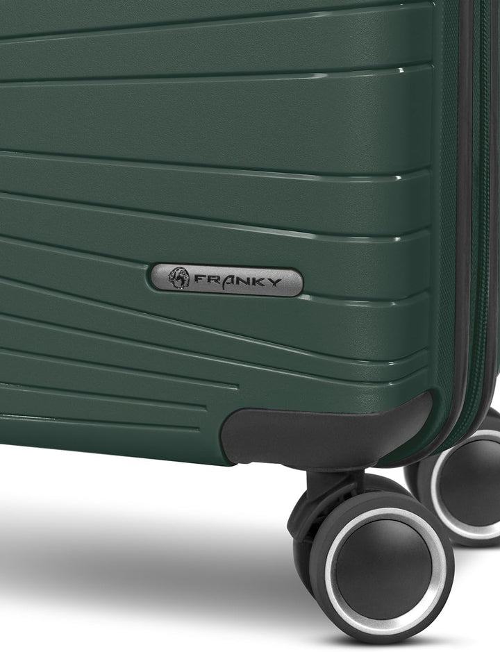 Franky Dallas 3.0 Hartschalen-Trolley mit 4 Rollen Koffer Set 3 Teilig | Ausgestattet mit TSA-Schlos