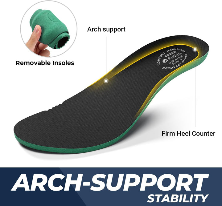FitVille Extra Weit Wanderschuhe Herren Leicht Trekkingschuhe Wasserdicht Outdoor Schuhe Bequeme Lau